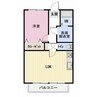 篠ノ井線/広丘駅 徒歩22分 1階 築30年 1LDKの間取り