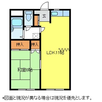 間取図 篠ノ井線/広丘駅 徒歩12分 2階 築33年