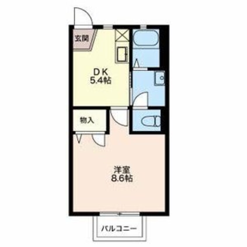 間取図 ベルデュールＢ