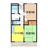 Limpia加賀 2DKの間取り