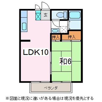 間取図 ハイツ平林II