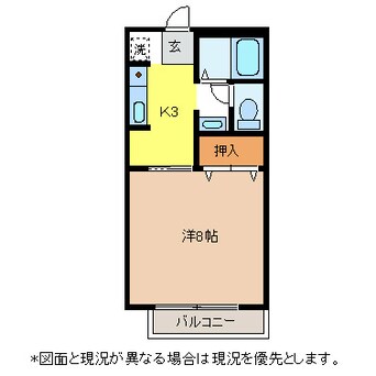 間取図 篠ノ井線/広丘駅 徒歩19分 1階 築26年