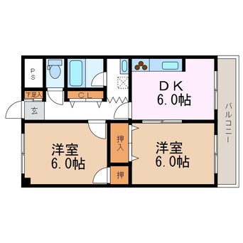 間取図 アメニティーシャトー並柳