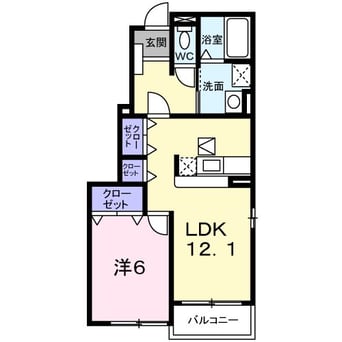 間取図 アルピコ交通上高地線/三溝駅 徒歩7分 1階 築19年