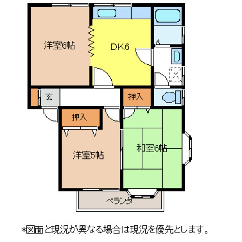 間取図 ハイツ神戸Ｅ