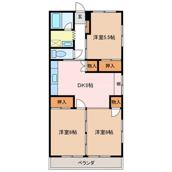 間取図 長丘タウンハウス
