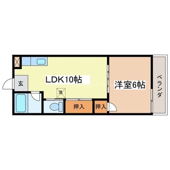 間取図 ロイヤルマンション九里巾