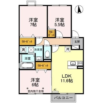 間取図 ラメーラ・RICO　C棟