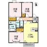 ラメーラ・RICO　C棟 3LDKの間取り