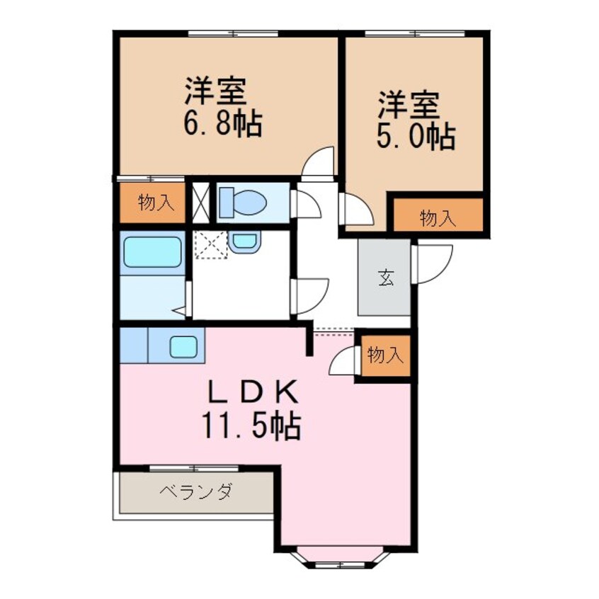 間取図 Petit Flat T＆K