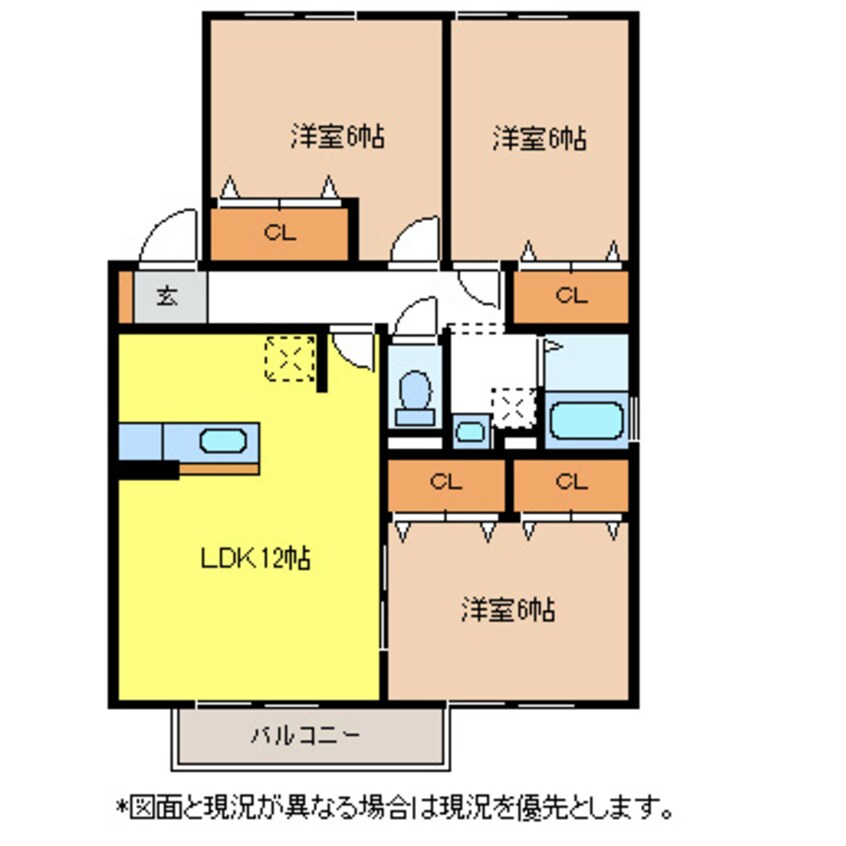 間取図 IMPERIAL　COURT　B