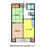 篠ノ井線/村井駅 徒歩18分 2階 築32年 2DKの間取り
