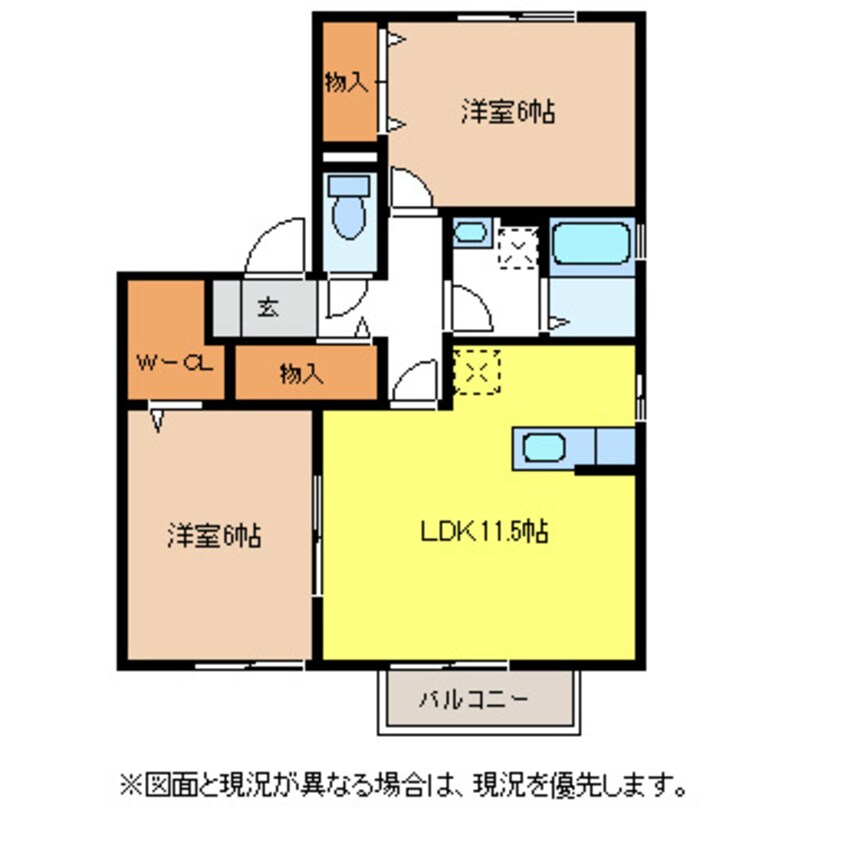 間取図 カンパーニュヴィラージュ