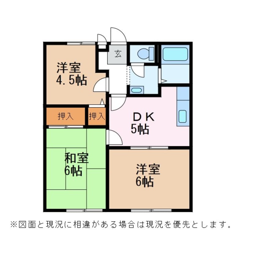 間取図 サンビレッジ平林Ｂ