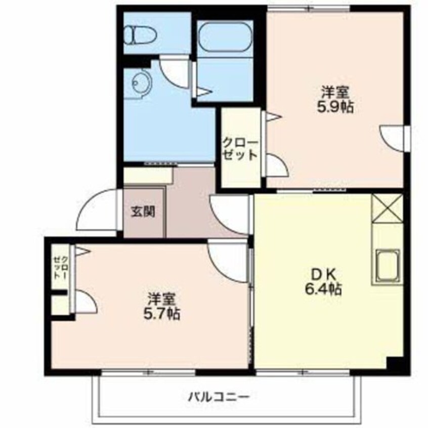 間取図 サンシャイン杉山Ｄ