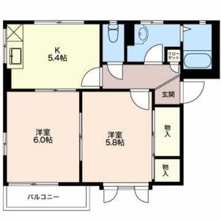 間取図 ディアスOANA　Ｄ