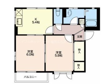 間取図 ディアスOANA　Ｄ