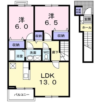 間取図 アルピコ交通上高地線/波田駅 徒歩11分 2階 築21年