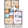BLESTON　ARUGA 3LDKの間取り