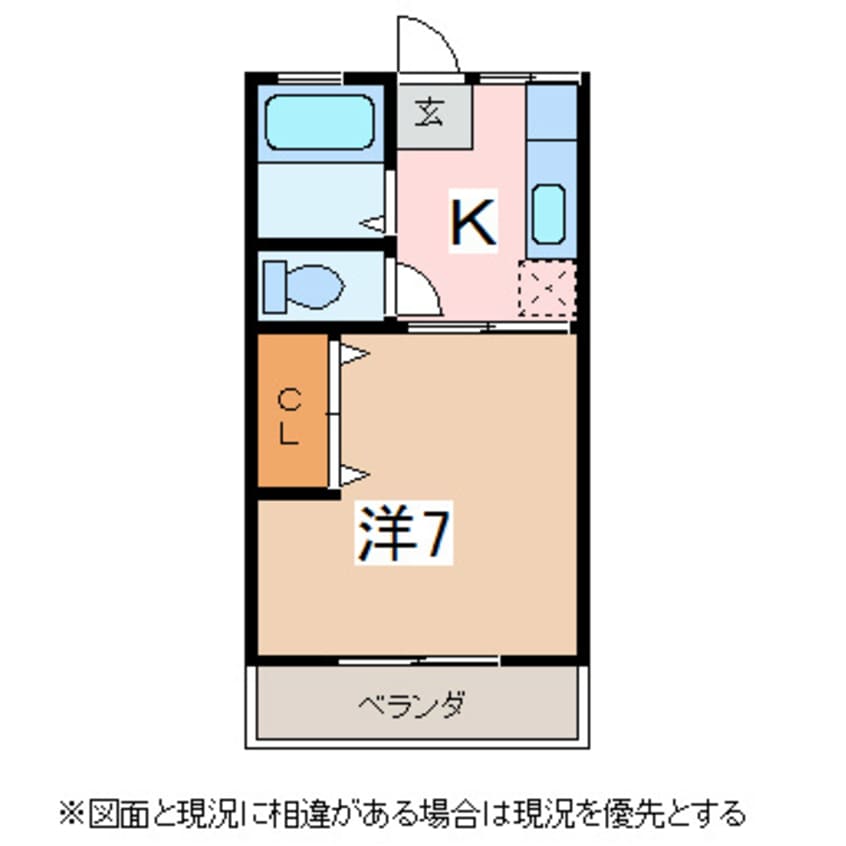 間取図 篠ノ井線/村井駅 徒歩51分 1階 築31年