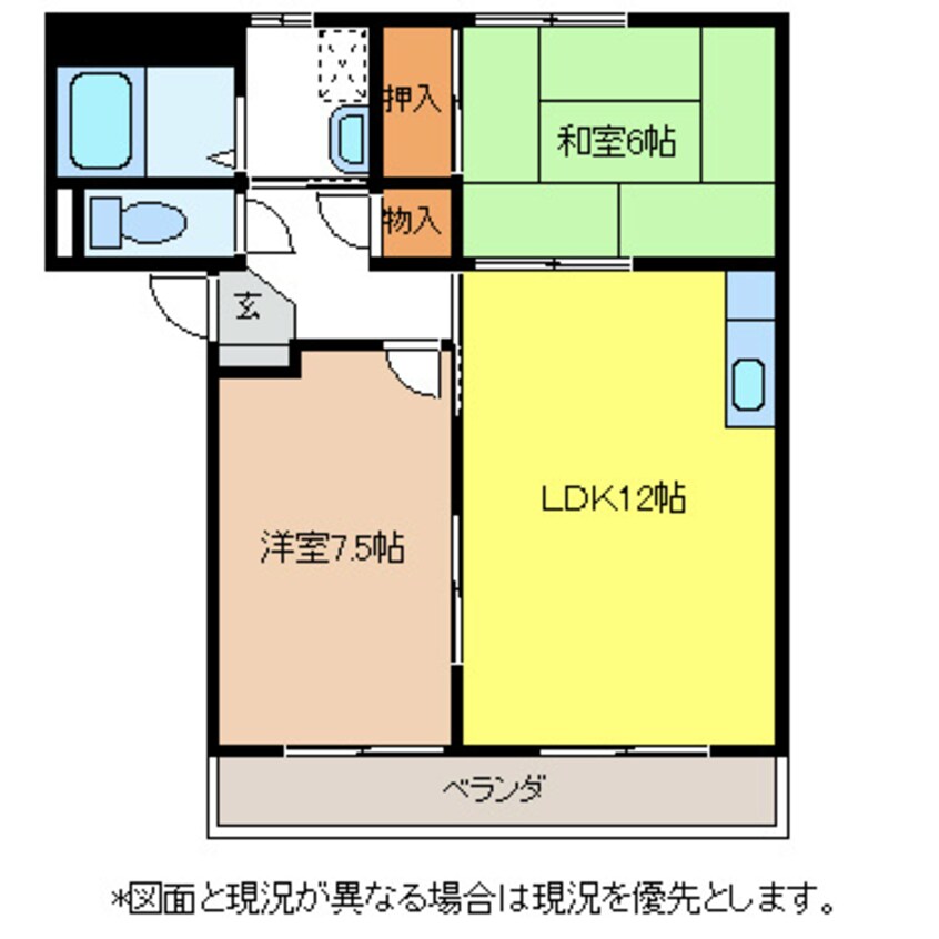 間取図 エトワール内川A