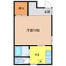 奥原ビル 1Kの間取り