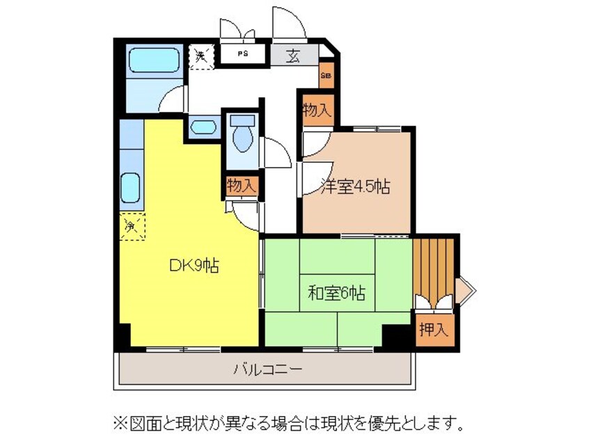 間取図 リバーサイド千