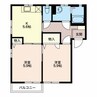 ラプラス小松 2DKの間取り