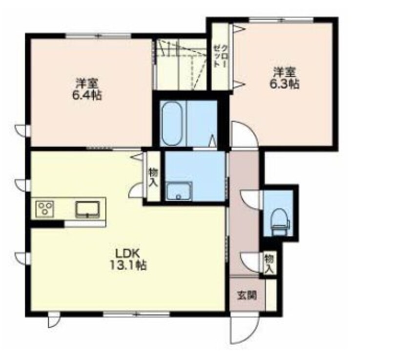 間取図 シャーメゾン　フェリス