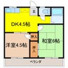 林コーポ 2DKの間取り