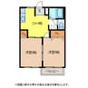 サンライズ永原A 2DKの間取り