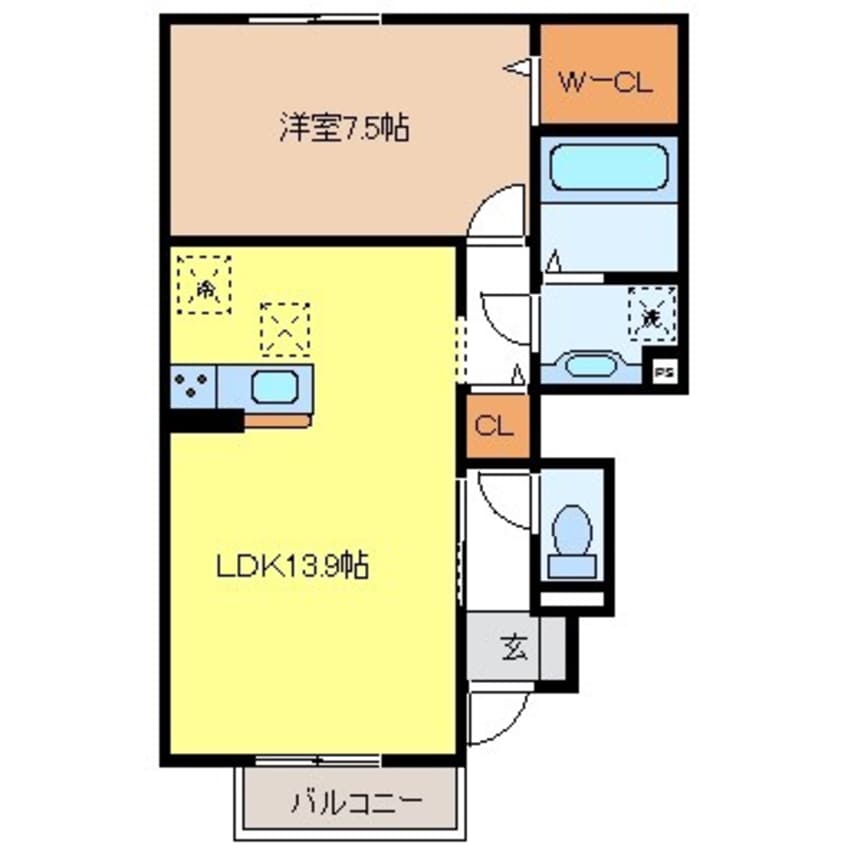 間取図 グランサンタB
