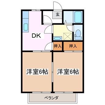 間取図 サンパークA