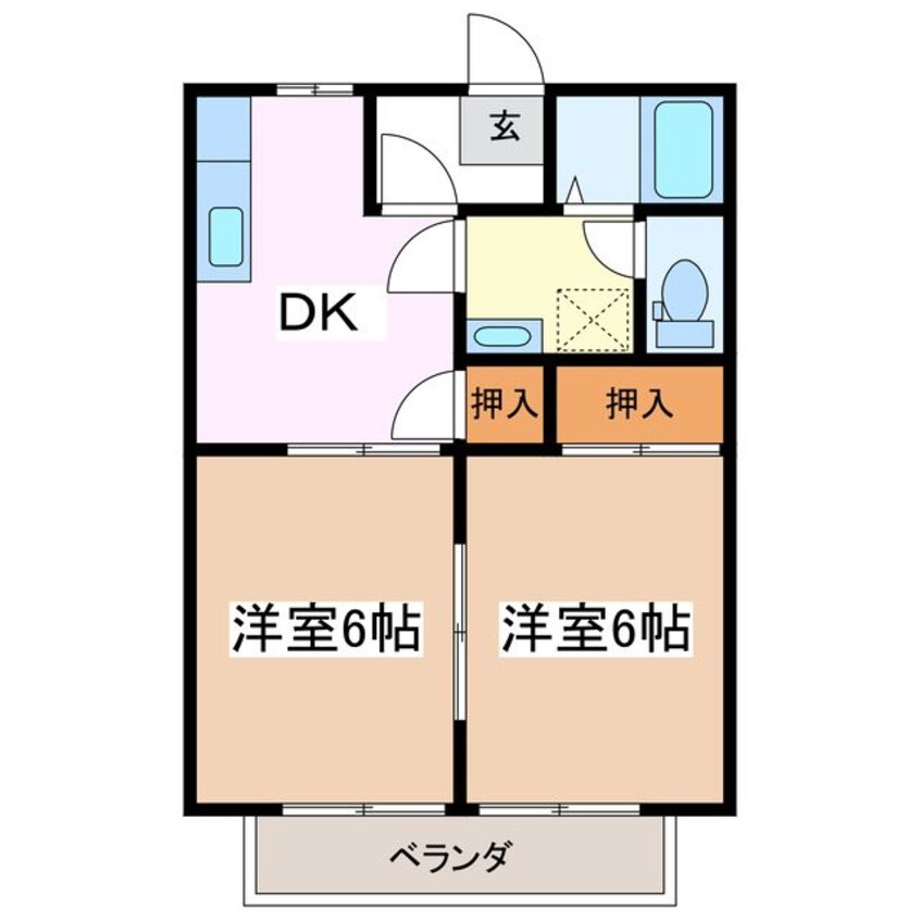 間取図 サンパークA