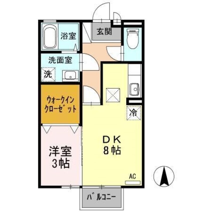 間取図 篠ノ井線/村井駅 徒歩10分 1階 築24年
