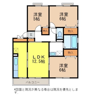 間取図 篠ノ井線/南松本駅 徒歩19分 2階 築22年