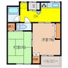 コーポ野田 2DKの間取り