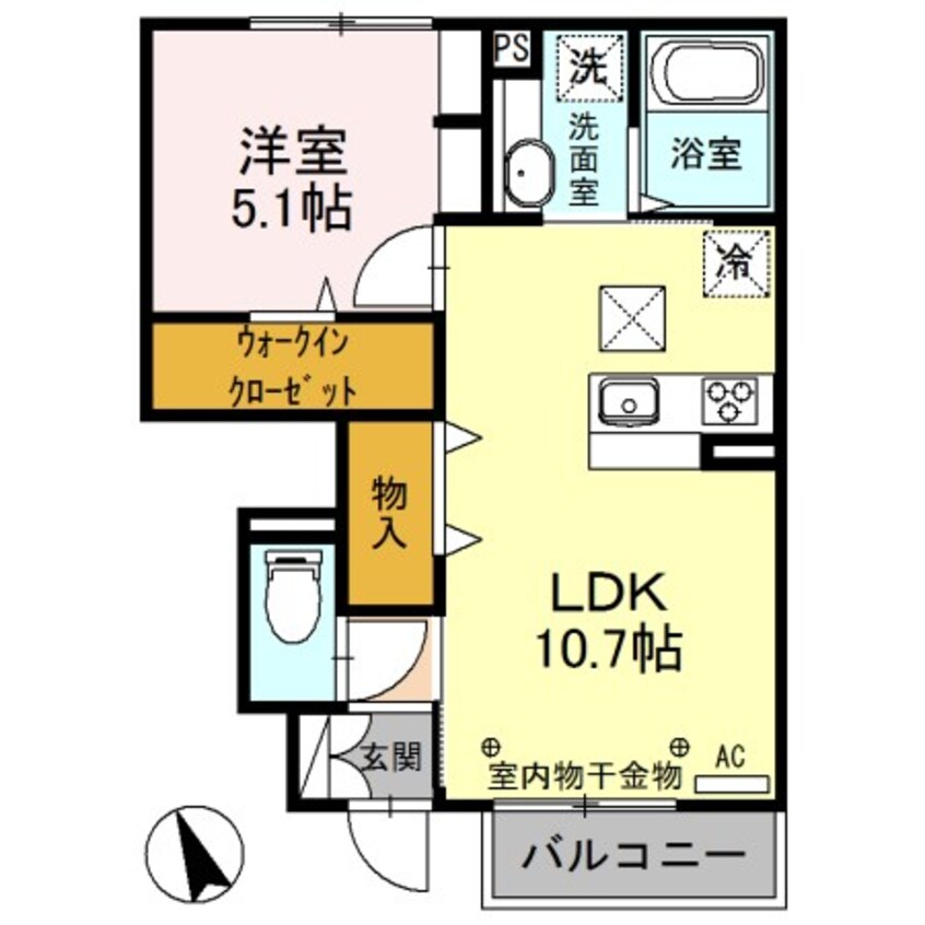 間取図 中央本線（甲信越）/塩尻駅 徒歩12分 1階 築7年