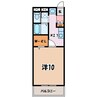 ＳＩＸ　アピア 1Kの間取り