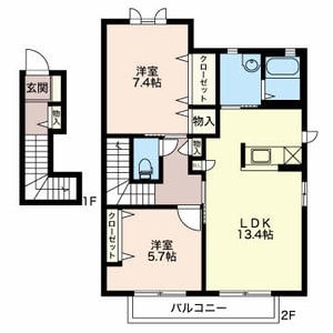 間取り図 ブランシェ藤森Ｄ