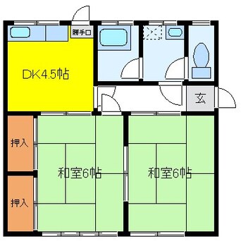 間取図 上條貸家Ｇ