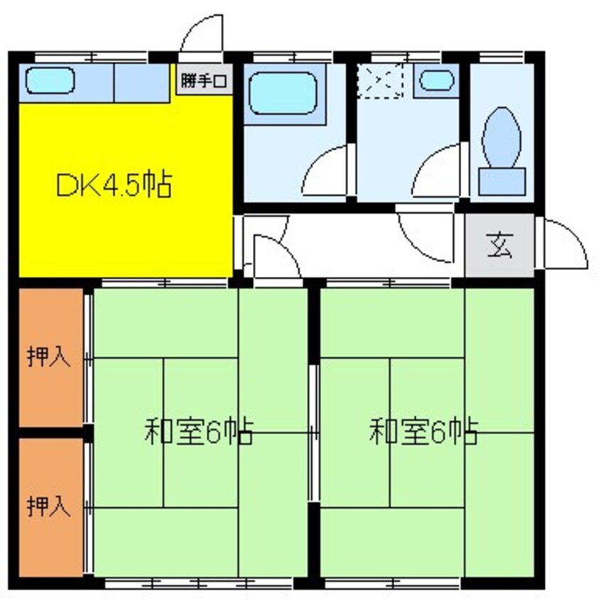 間取図 上條貸家Ｇ