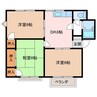 モモセハイツＡ 3DKの間取り