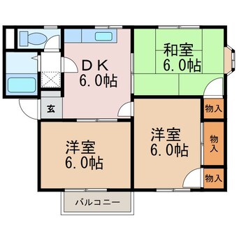 間取図 モモセハイツＡ