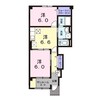 篠ノ井線/平田駅 徒歩19分 1階 築20年 2DKの間取り