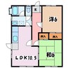 アルピコ交通上高地線/三溝駅 徒歩9分 1階 築29年 2LDKの間取り