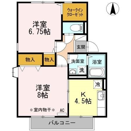 間取り図 ファミールよこかわＢ棟