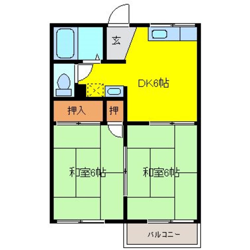 間取図 フォーブル手塚Ｂ