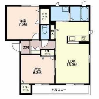 間取図 MASTTOWN　Brownie　A