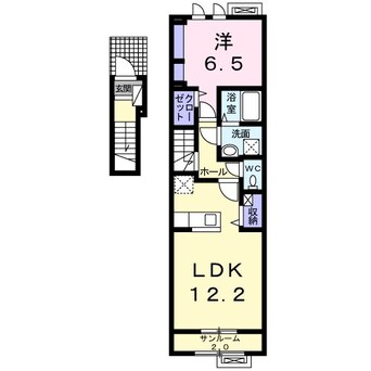 間取図 サンバティークＡ